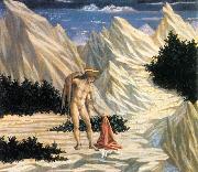 DOMENICO VENEZIANO St John in the Wilderness (predella 2) cfd oil painting on canvas